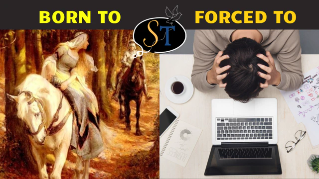 The 'Born to, Forced to' meme template - a split image showing what humans were born to do versus what the system forces them to do.